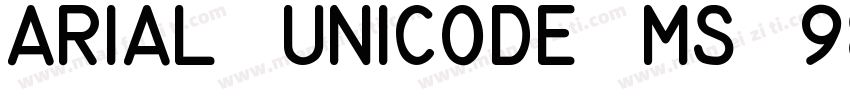 Arial Unicode MS 9818字体转换